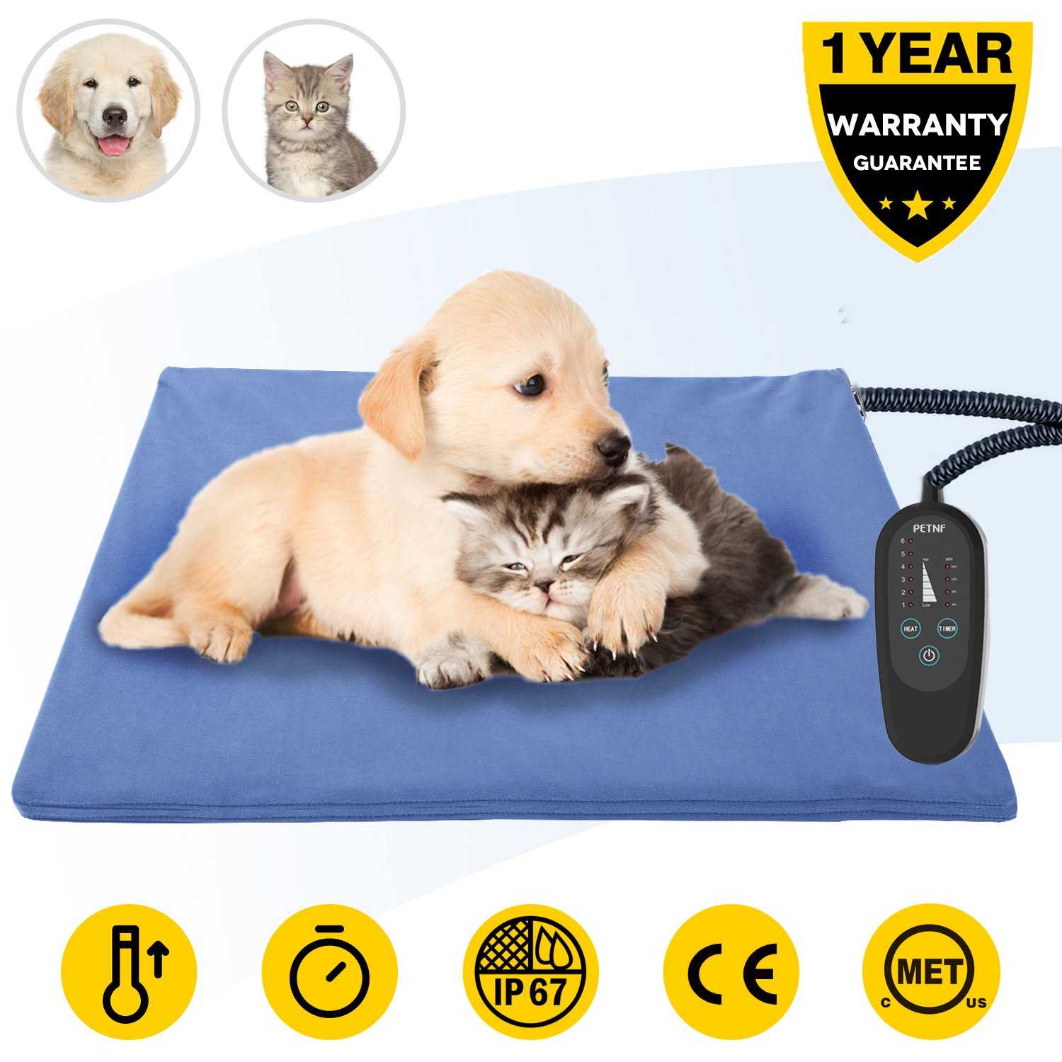 Upgraded Pet Heating Pad with Timer by PETNF
