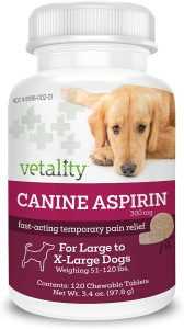Vetality Canine Aspirin for Fast Pain Relief